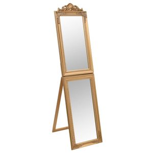 vidaXL Stojanové zrcadlo Golden 45x180 cm