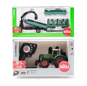 SIKU Control - RC Traktor Fendt 939 mit Fahrer + grünem Anhänger Oehler 1:32