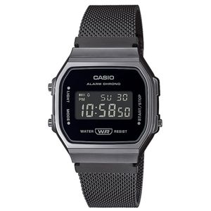 Casio Retro Uhr A168WEMB-1BEF Milanaise Armband Armbanduhr