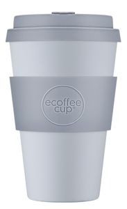 Ecoffee Cup Glittertind PLA - Becher to Go 400 ml - Lila Silikon