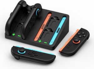 Ladestation Dock für Nintendo Switch 2 – Für 4 Joy-Con mit 4 Spielkarten-Slots