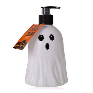Seifenspender "Gespenst" mit 500ml Flüssigseife, gruselige Halloween-Deko "Geist" für das Badezimmer