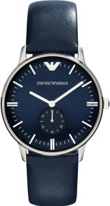 Emporio Armani AR1647 Herren-Armbanduhr, Edelstahl-Gehäuse, Leder-Armband Emporio Armani AR1647 Herren-Armbanduhr, Edelstahl-Gehäuse, Leder-Armband