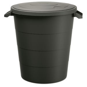 Abfalleimer mit Griffen Abfallbehälter Keden SMOOTH - Anthrazit 120 Liter