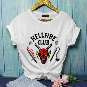 Herren T-Shirt Hellfire Club Kurzarmshirt Casual Jungs shirt Größe: 3XL Weiß T-Shirt