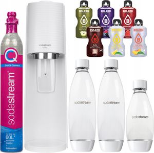 Výrobník perlivej vody SodaStream Terra White + 3 fľaše + Bolero