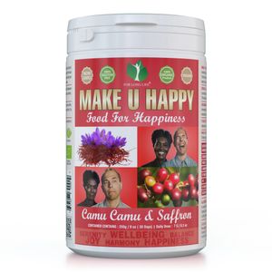MAKE U HAPPY - Zvýšte svoju pohodu pomocou Serotonin Boost - bylinného antidepresíva z camu camu, šafranu a surového extraktu z amary a quinoy