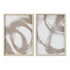 Bild DKD Home Decor abstrakt Moderne (50 x 2,5 x 70 cm) (2 Stück)