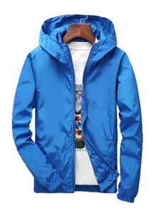Herren Übergangsjacke Jacke mit Kapuze Regenjacke Outdoor Vintage Jacke Freizeitjacke Blau,Größe EU 4XL