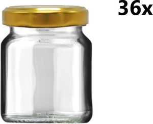 Varné sklo 65 ml číre 36 ks VČETNE ZLATÝCH LIPOV, počet kusov v balení: 36