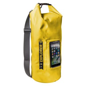 Celly Explorer Dry Bag 10 Liter wasserabweisend IPX6 bis 6,2 Zoll Geräte gelb