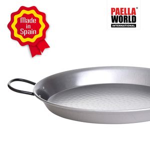 Paella World Original spanische Paella Pfanne Typ "Valenciana" 46cm - Stahl poliert - beste Brat- und Kocheigenschaften