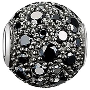 Thomas Sabo Karma Bead Crushed Pavé Schwarz K0109-643-11