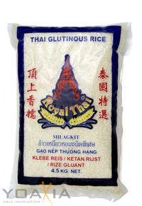 [ 4,5kg ] ROYAL THAI Klebreis | Klebe Reis | Klebereis | Glutinous Rice aus Thailand
