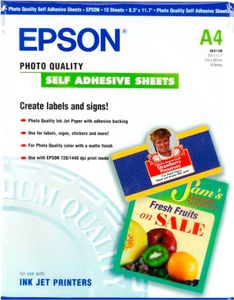 Epson Photo Quality Inkjet Paper A4,10 Bl,167 g selbstk. S 041106
