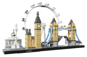 LEGO Architecture London Set, Skyline-Modellbausatz mit London Eye, Big Ben, Tower Bridge, Basteln für Erwachsene, Home- und Büro-Deko, Geschenkidee für Sammler, Männer und Frauen 21034