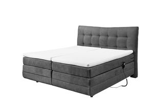 Malibu Boxspringbett 180x200cm Anthrazit inkl. Motor