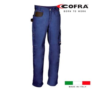 Cofra Damen Arbeitshose, YKK® Reißverschluss, waschresistent blau 34