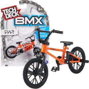 Tech Deck kleine Fingerbike BMX Mini Fahrrad Kit orange Cult + Aufkleber
