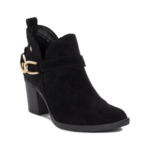 Damen Wildleder-Stiefel auf Absatz Maciejka 06247-01 Schwarz 38