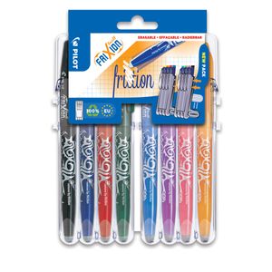 PILOT Tintenroller FRIXION BALL 07 Set2Go 8er Etui