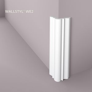 Kantenschutz-Profil NMC WE2 WALLSTYL Noel Marquet Zierleiste Stuckleiste Modernes Design weiß 2 m