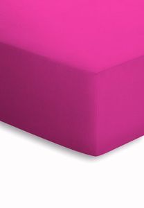 Schlafgut  Spannbetttuch Baumwolle-Jersy BASIC 180/200 cm -200/200 cm, Farben:576-pink