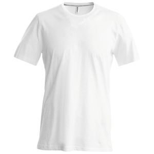 Kariban Herren T-Shirt Slim Fit RW706 (Medium) (Weiß)