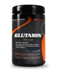 SRS Glutamin Pure L-Glutamine (Inhalt 500g) +Gratis Shaker