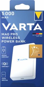 VARTA Powerbank "MAG Pro Wireless Power Bank" 5.000 mAh weiß