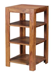 Massivholz Bücherregal: Mehrzweck-Stauraum, Sheesham, 3-4 Böden, handgefertigt, pflegeleicht - KADIMA DESIGN