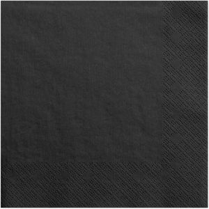 Papírové ubrousky 33x33cm 3-vrstvé 20 kusů Černé