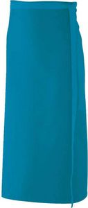 Bistroschürze B 100 x L 80 cm, Fb. türkis : türkis : 65% Polyester 35%Baumwolle 220 g/m²