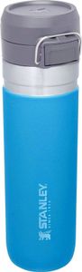 Stanley Quick Flip Trinkflasche Edelstahl 0.71L - Hält 12+ Stunden Kalt - Wasserflasche BPA-Frei - Spülmaschinenfest - Druckverschlussdeckel - Thermosflasche Auslaufsicher - Azure