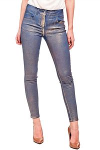 Spodnie Guess Marciano skinny rurki złote W26