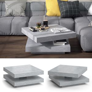 Vicco Coffee table Elias, 70 x 34 cm, Concrete