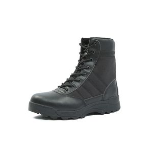 Damen Herren Stiefel Slip Resistant Military Tactical Boot Platform Bootie Wanderstiefel  Schwarz,Größe:EU 38