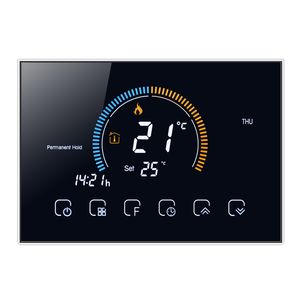 Smart Digital Raumthermostat Programmierbarer Wassererwärmung Thermostat 5 + 1 + 1 Sechs-Perioden-Touchscreen mit Wasserheizungs Temperaturregler °C /°F Umschaltbar Fußbodenheizung