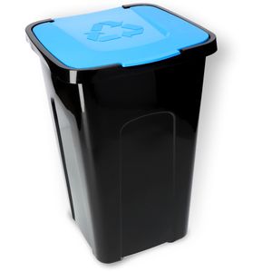 Obdélníkový odpadkový koš KADAX "Tuna", koš na tříděný odpad, 50 l, modrý
