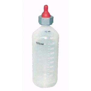 Milchflasche für Lämmer 1000ml 1 Liter mit Lämmer Sauger