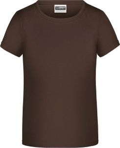 Promo-T Girl 150 Klassisches T-Shirt für Mädchen brown, Gr. S