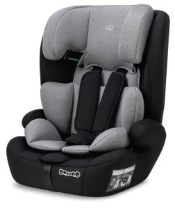 Booboo Safety Berlin, Kindersitz ohne Isofix von 76-150 cm, mitwachsend, 3-Punkt-Gurt, universell - Black grey