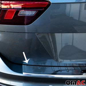 OMAC  Ladekantenschutz für VW Tiguan II 2016-2023 Stoßstangenschutz Edelstahl Chrom
