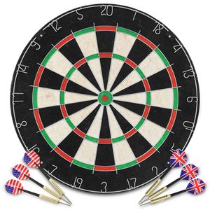 Fachmann Professionelles Dartscheibe Dartboard Sisal mit 6 Darts