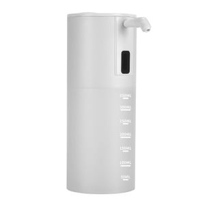Automatischer Seifenspender Infrarot -Induktion tragbarer berührungsloser Schaumenerfassungspender Handscheibe für Badezimmer-Weiss
