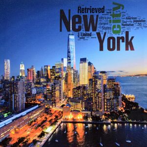 Das Bild auf Leinwand New York Stadt 70 x 70 cm