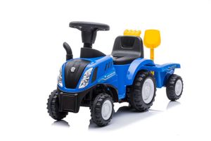 COIL Traktor New Holland Rutscjauto mit Anhänger Blau