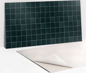 PVC-Wandschutz für die Küche - Stilvoller Schutz für Ihre Wände 100 x 50 Flaschengrüne Mosaik