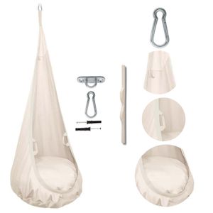 MAMOI® Hängesessel für kinder, Therapieschaukel, Schaukel für kinderzimmer, Hängehöhle, Hängeschaukel, Sensory swing, Schaukeltuch indoor, Hängesack,