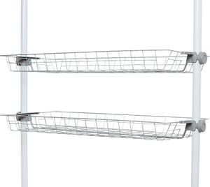 2 WENKO Herkules Ablagen für Garderobensystem grau 94,0 x 38,0 x 8,0 cm 2 WENKO Herkules Ablagen für Garderobensystem grau 94,0 x 38,0 x 8,0 cm